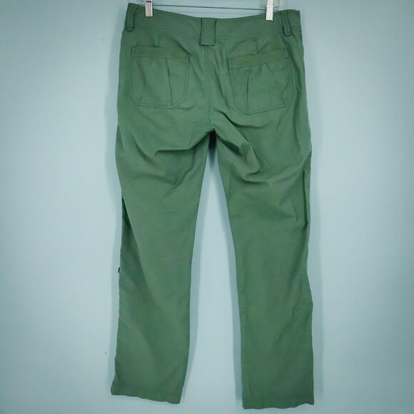 Marmot Size 6 Green Button Zip Convertible Roll Hem Active Outdoor Nylon Pants - Picture 5 of 10